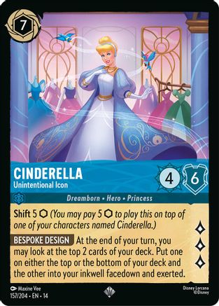 Cinderella - Unintentional Icon | Cold Foil (157/204) [Hyperia City]