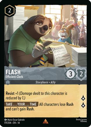 Flash - Efficient Clerk | Cold Foil (171/204) [Hyperia City]