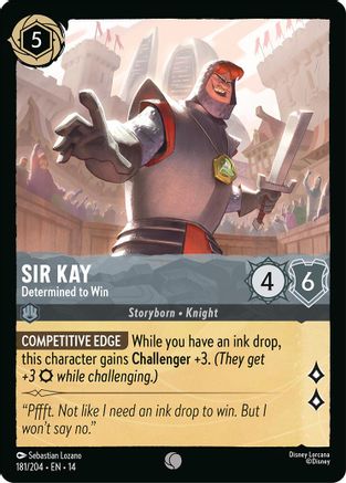 Sir Kay - Determined to Win | Cold Foil (181/204) [Hyperia City]
