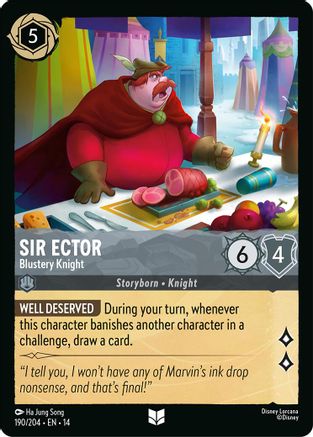 Sir Ector - Blustery Knight | Cold Foil (190/204) [Hyperia City]