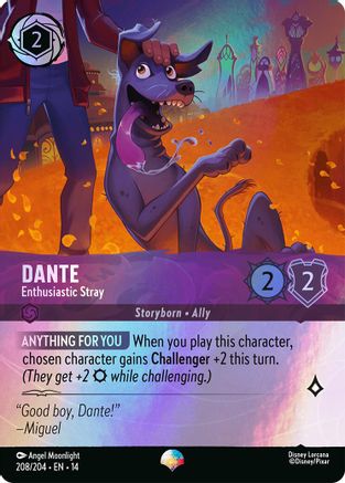 Dante - Enthusiastic Stray (Epic) | Holofoil (208/204) [Hyperia City]