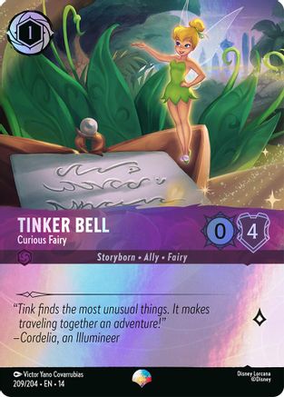 Tinker Bell - Curious Fairy (Epic) | Holofoil (209/204) [Hyperia City]