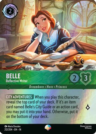 Belle - Reflective Writer (Epic) | Holofoil (212/204) [Hyperia City]