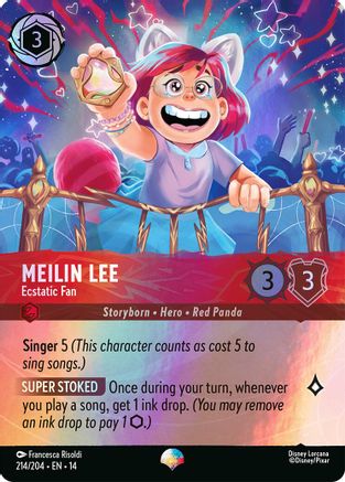 Meilin Lee - Ecstatic Fan (Epic) | Holofoil (214/204) [Hyperia City]