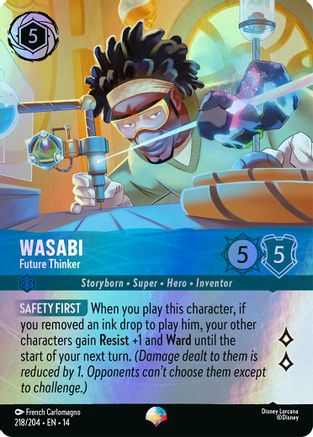 Wasabi - Future Thinker (Epic) | Holofoil (218/204) [Hyperia City]