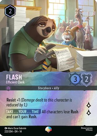 Flash - Efficient Clerk (Epic) | Holofoil (222/204) [Hyperia City]