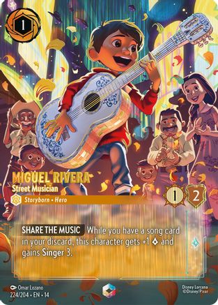 Miguel Rivera - Street Musician (Enchanted) | Holofoil (224/204) [Hyperia City]