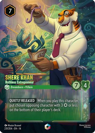 Shere Khan - Ruthless Entrepreneur (Enchanted) | Holofoil (231/204) [Hyperia City]