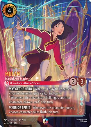 Mulan - Martial Arts Master (Enchanted) | Holofoil (234/204) [Hyperia City]