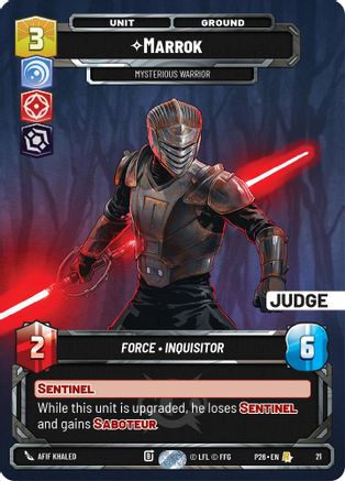Marrok - Mysterious Warrior |  (21)  [Judge Promos]