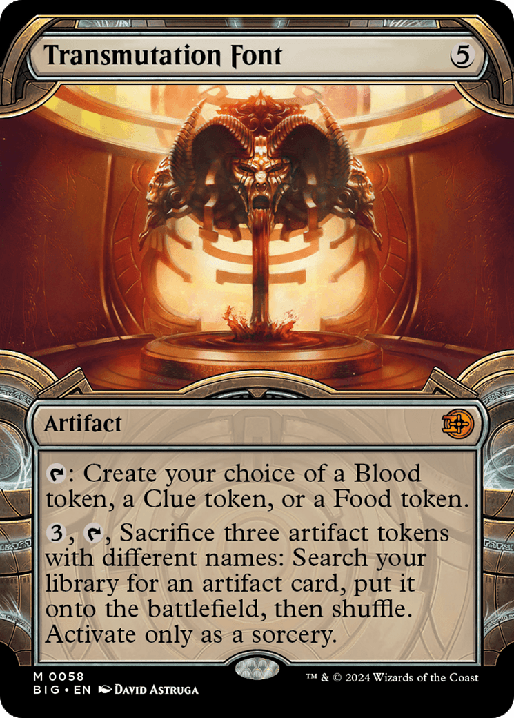 Transmutation Font (Showcase) [Outlaws of Thunder Junction: The Big Score] Foil