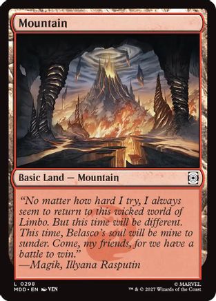 Mountain (0298) |  Foil (298) [Marvel: Darkhold Destiny]