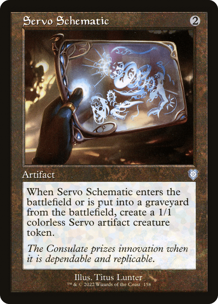 Servo Schematic (Retro) [The Brothers' War Commander]
