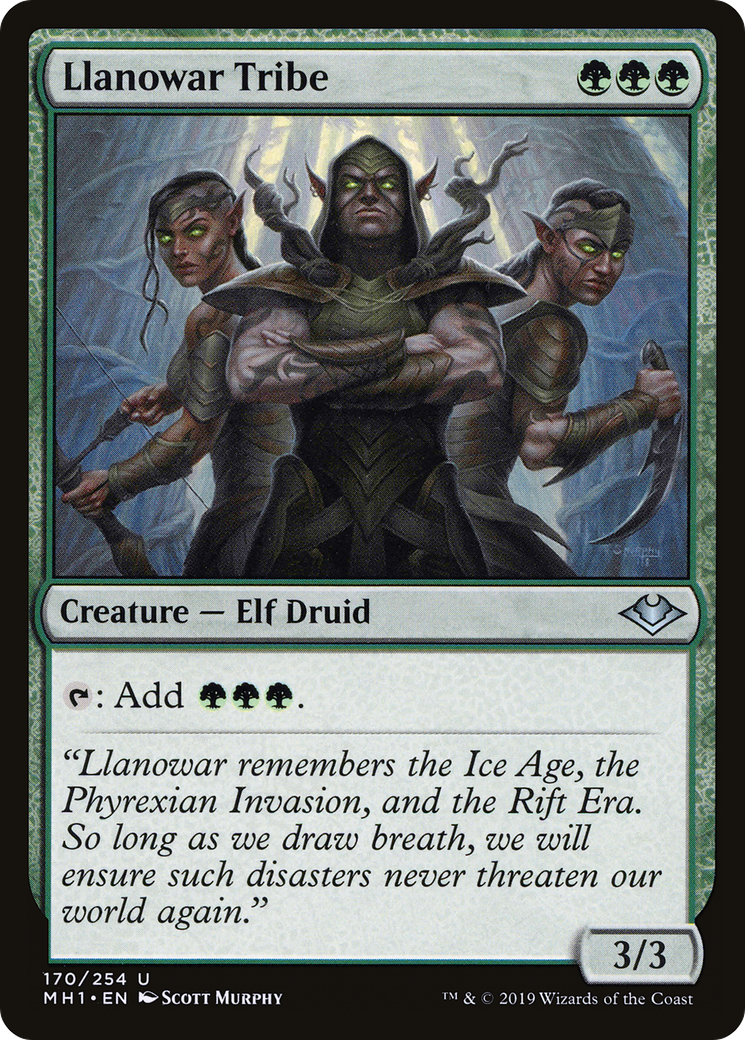 Llanowar Tribe [Modern Horizons] Foil