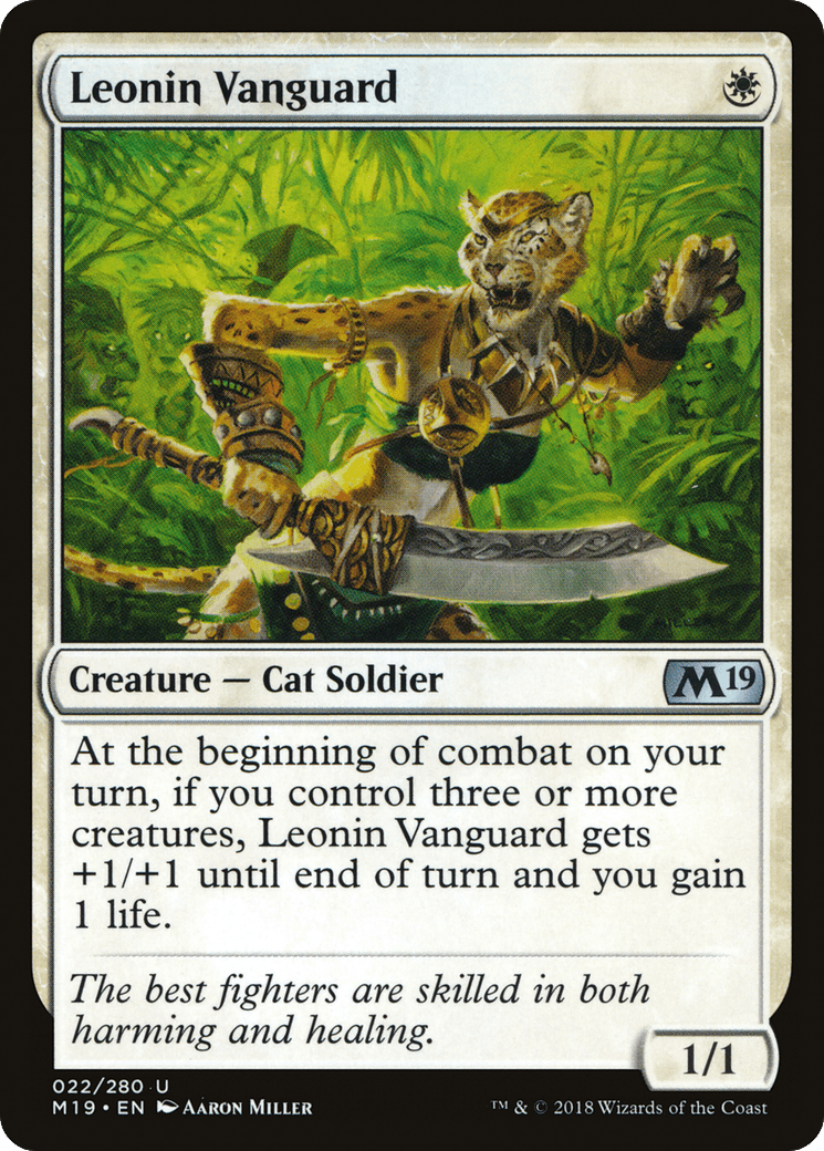 Leonin Vanguard [Core Set 2019] Foil
