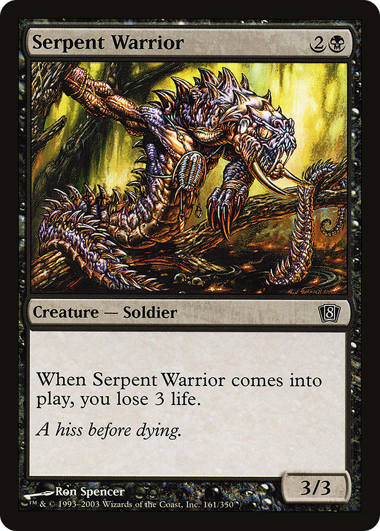 Serpent Warrior [Eighth Edition] Foil