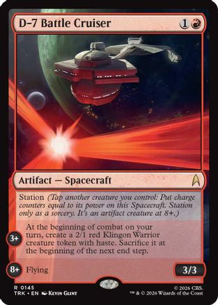 D-7 Battle Cruiser |  Foil (145) [Star Trek]