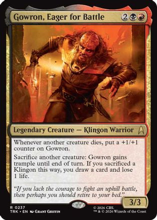 Gowron, Eager for Battle |  Foil (237) [Star Trek]