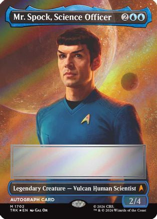 Mr. Spock, Science Officer (Borderless) (Signed) |  Foil (1702) [Star Trek]