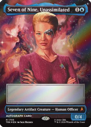 Seven of Nine, Unassimilated (Borderless) (Signed) |  Foil (1705) [Star Trek]