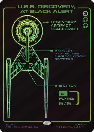 U.S.S. Discovery, at Black Alert (Showcase) |  Foil (554) [Star Trek]