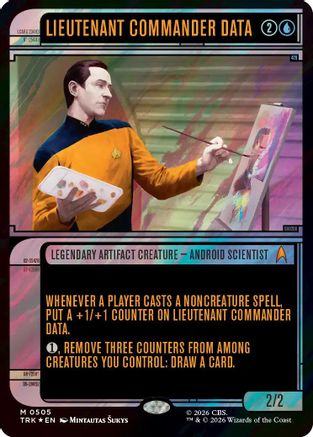 Lieutenant Commander Data (Showcase) (Surge Foil) |  Foil (505) [Star Trek]