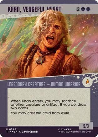 Khan, Vengeful Heart (Showcase) (Surge Foil) |  Foil (540) [Star Trek]