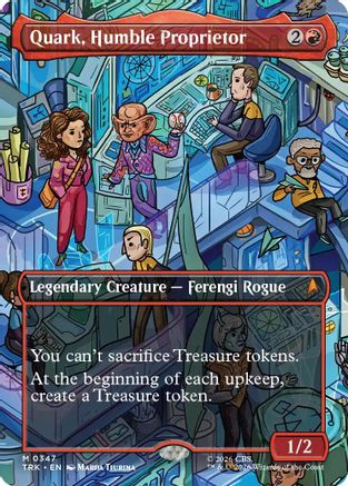 Quark, Humble Proprietor (Borderless) |  Foil (347) [Star Trek]