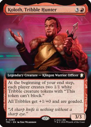 Koloth, Tribble Hunter (Extended Art) |  (289) [Commander: Star Trek]