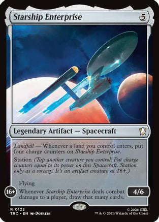 Starship Enterprise (Surge Foil) |  Foil (122) [Commander: Star Trek]