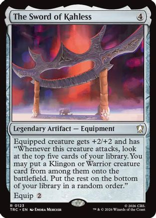 The Sword of Kahless (Surge Foil) |  Foil (123) [Commander: Star Trek]