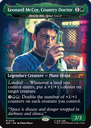 Leonard McCoy, Country Doctor - Bristly Bill, Spine Sower (Borderless) |  Foil (015) [Star Trek: Stardates]