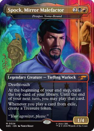 Spock, Mirror Malefactor - Prosper, Tome-Bound (Borderless) |  (024) [Star Trek: Stardates]