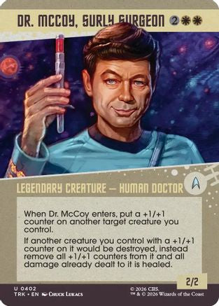 Dr. McCoy, Surly Surgeon (Showcase) |  Foil (402) [Star Trek]