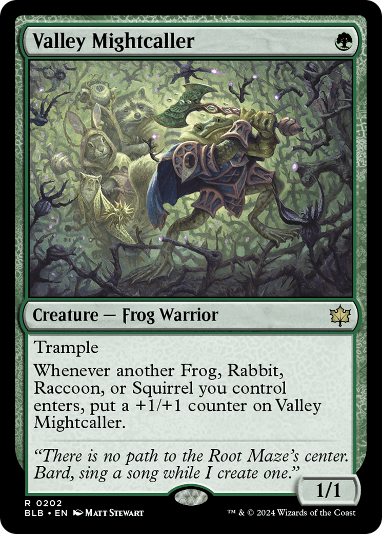 Valley Mightcaller [Bloomburrow] Foil