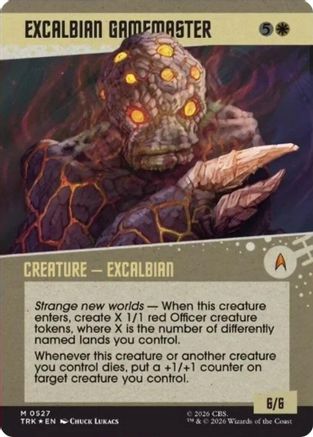 Excalbian Gamemaster (Showcase) (Surge Foil) |  Foil (527) [Star Trek]