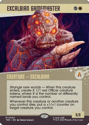 Excalbian Gamemaster (Showcase) |  Foil (403) [Star Trek]