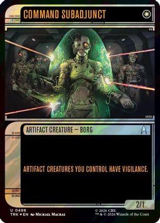 Command Subadjunct (Showcase) (Surge Foil) |  Foil (498) [Star Trek]