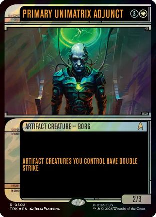 Primary Unimatrix Adjunct (Showcase) (Surge Foil) |  Foil (502) [Star Trek]