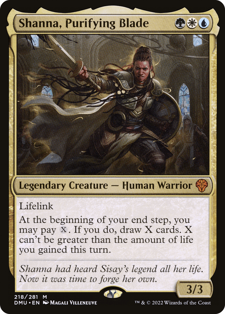 Shanna, Purifying Blade [Dominaria United] Foil
