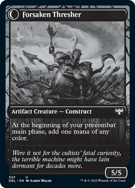 Foreboding Statue // Forsaken Thresher [Innistrad: Double Feature] Foil