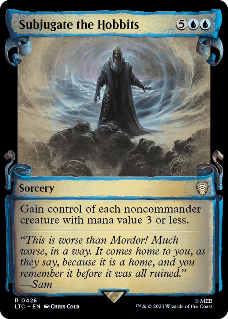 Subjugate the Hobbits [The Lord of the Rings: Tales of Middle-Earth Commander Showcase Scrolls] Foil