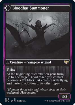 Voldaren Bloodcaster // Bloodbat Summoner [Innistrad: Double Feature] Foil