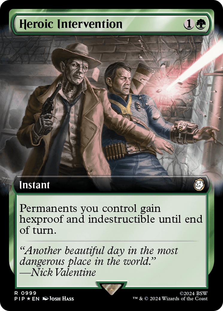 Heroic Intervention (Extended Art) (Surge Foil) [Fallout]