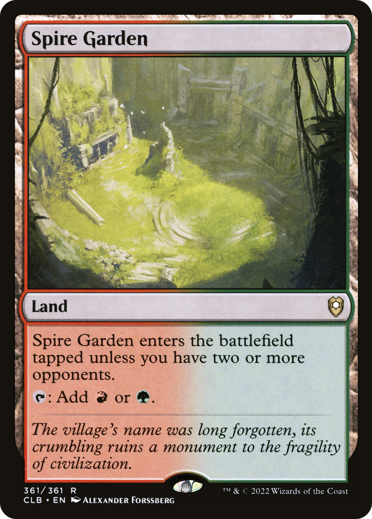 Spire Garden [Commander Legends: Battle for Baldur's Gate] Foil