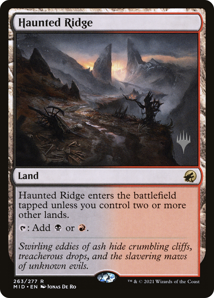 Haunted Ridge (Promo Pack) [Innistrad: Midnight Hunt Promos] Foil