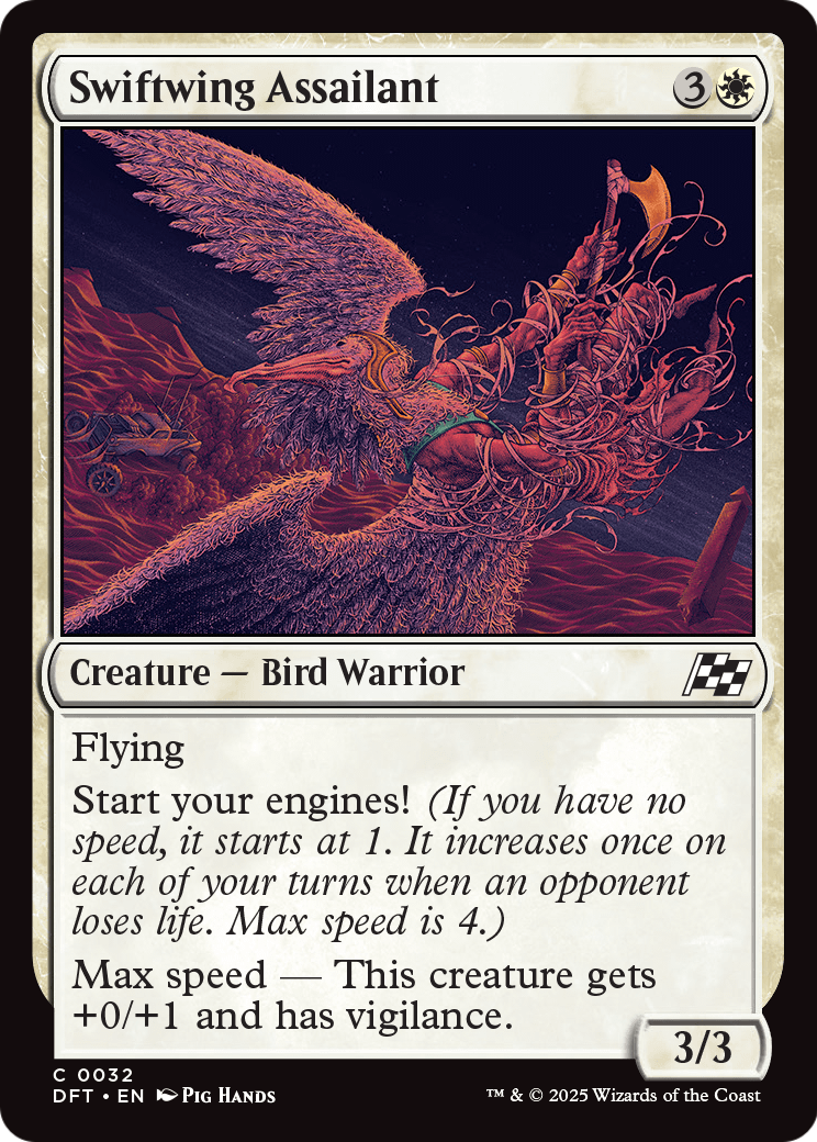 Swiftwing Assailant |  Foil (032) [Aetherdrift]