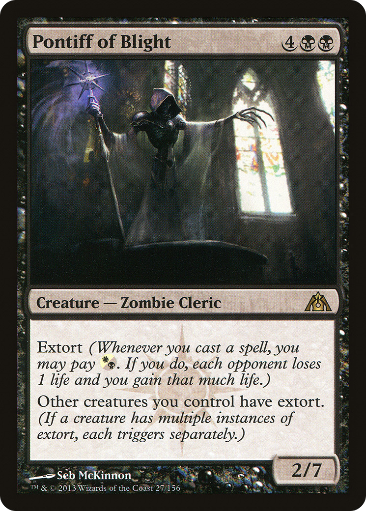 Pontiff of Blight [Dragon's Maze] Foil
