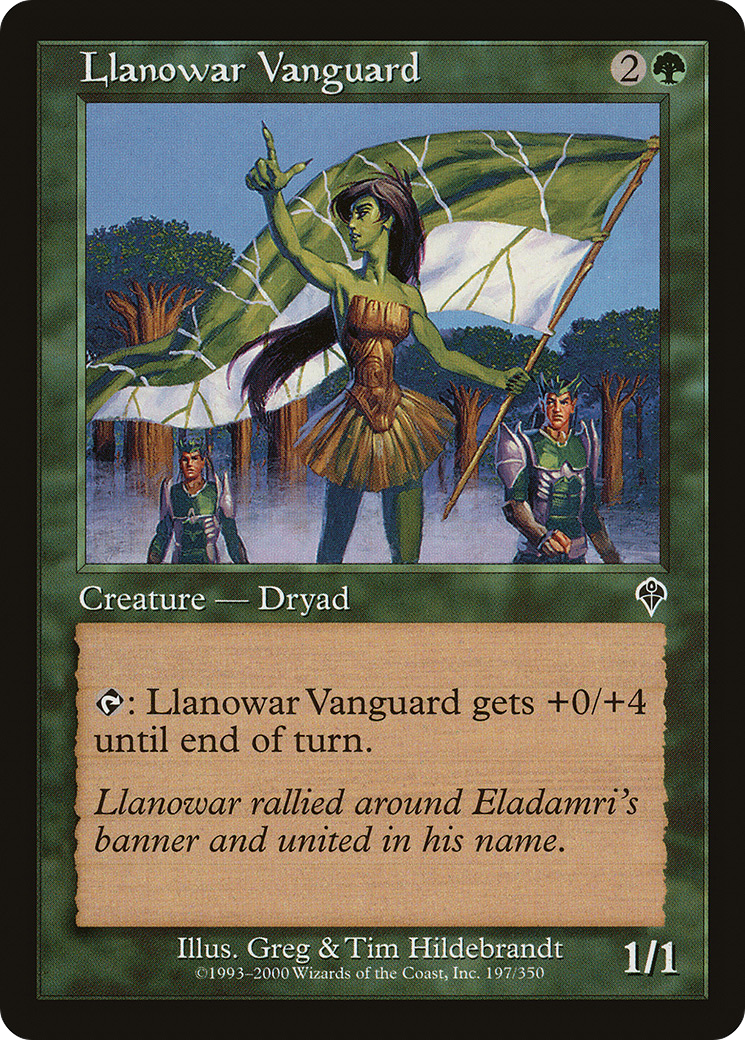 Llanowar Vanguard [Invasion] Foil
