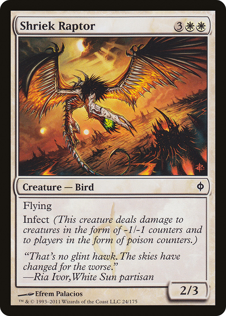 Shriek Raptor [New Phyrexia] Foil